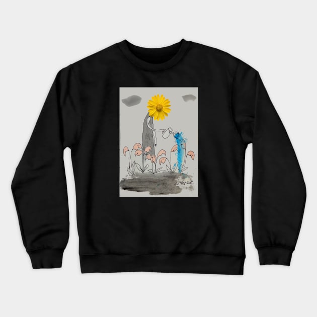 Mother Nature Feeds Us Crewneck Sweatshirt by Loui Jover 